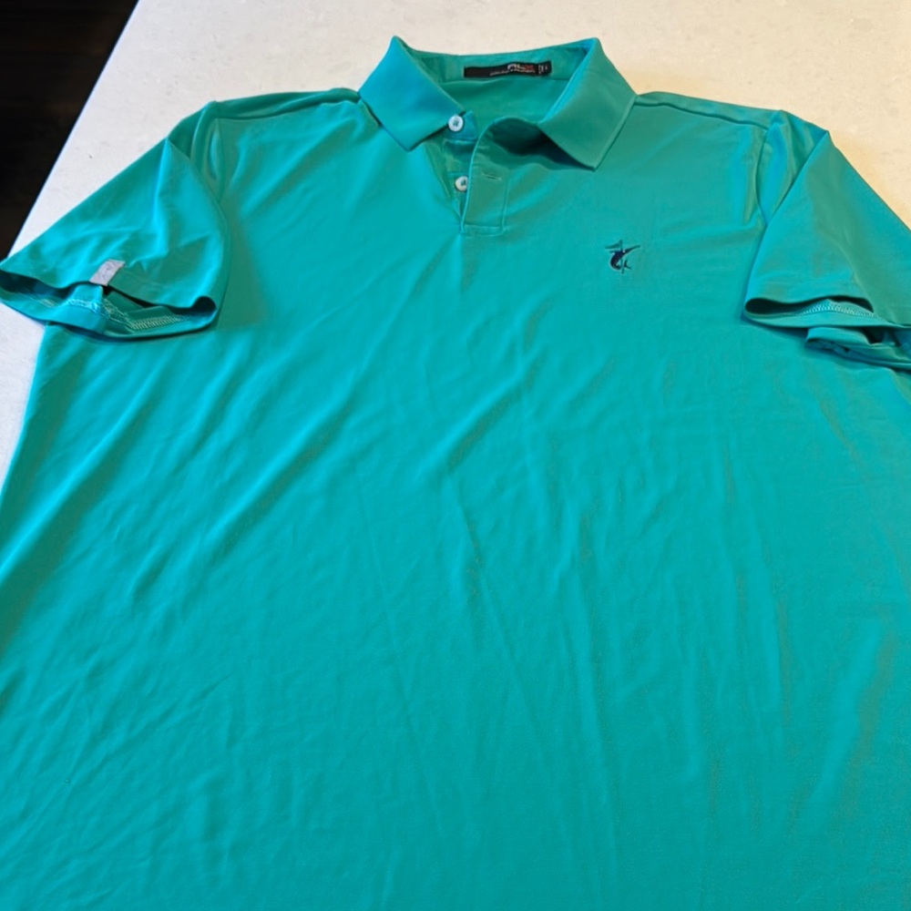 RLX Ralph Lauren Aqua Polo Shirt